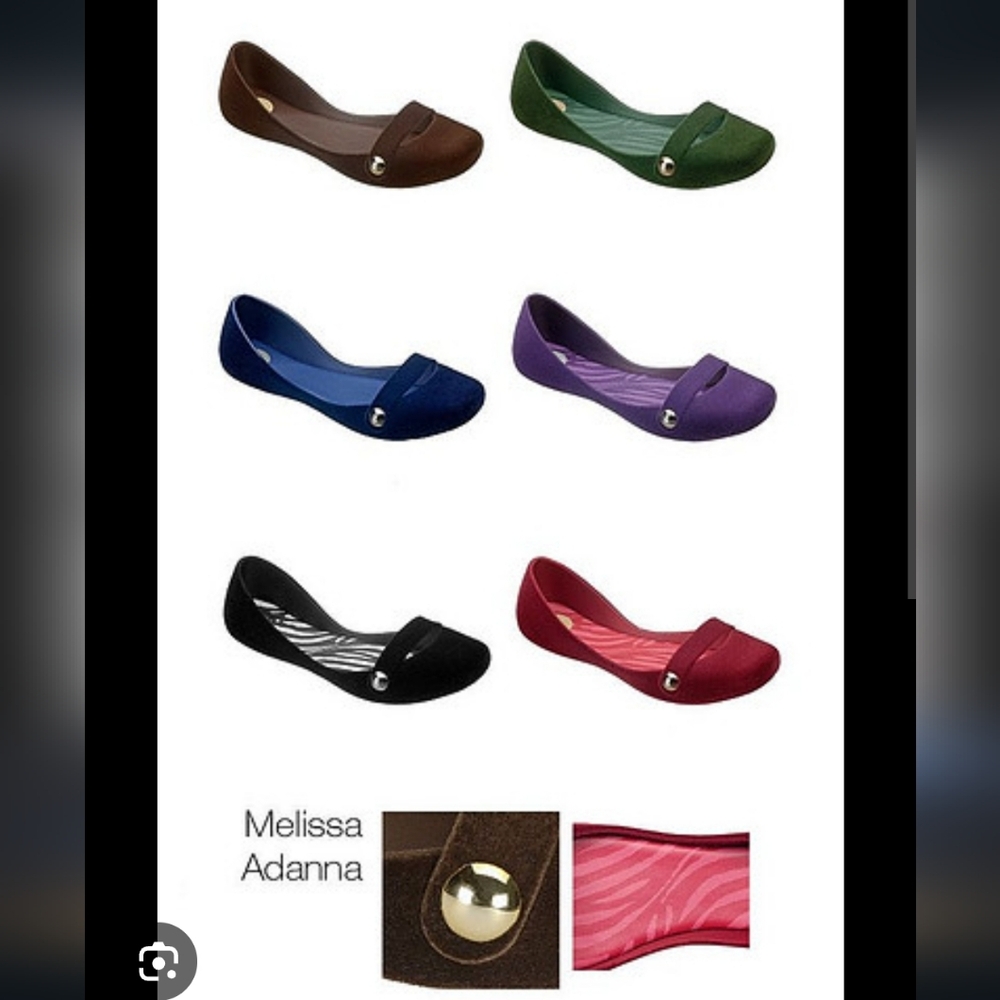 Melissa Adanna Flats in Brown Suede Size 6